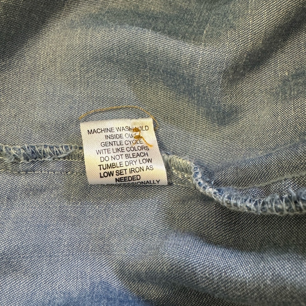 Denim Tunic Shirt, Jean Shirt, Long Blue Shirt, Hester & Orchard Shirt - Picture 7 of 7